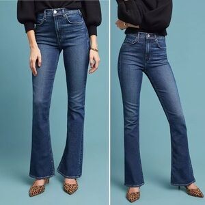 MCGUIRE x ANTHROPOLOGIE Gainsbourg Mid-Rise Cropped Bootcut Jeans Style 15D